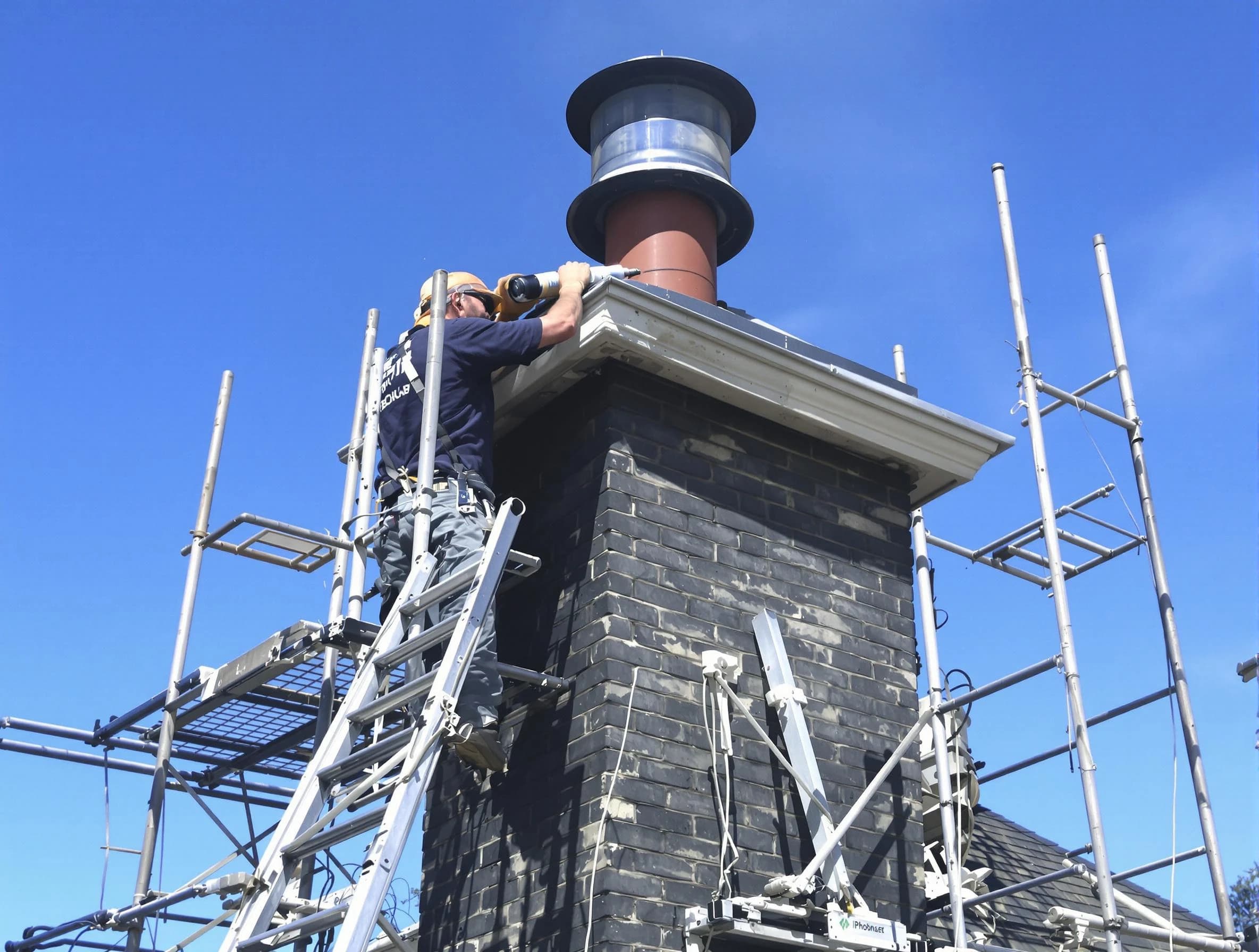 Sturdy chimney crown finished by Cullman Chimney Sweep in Cullman, AL