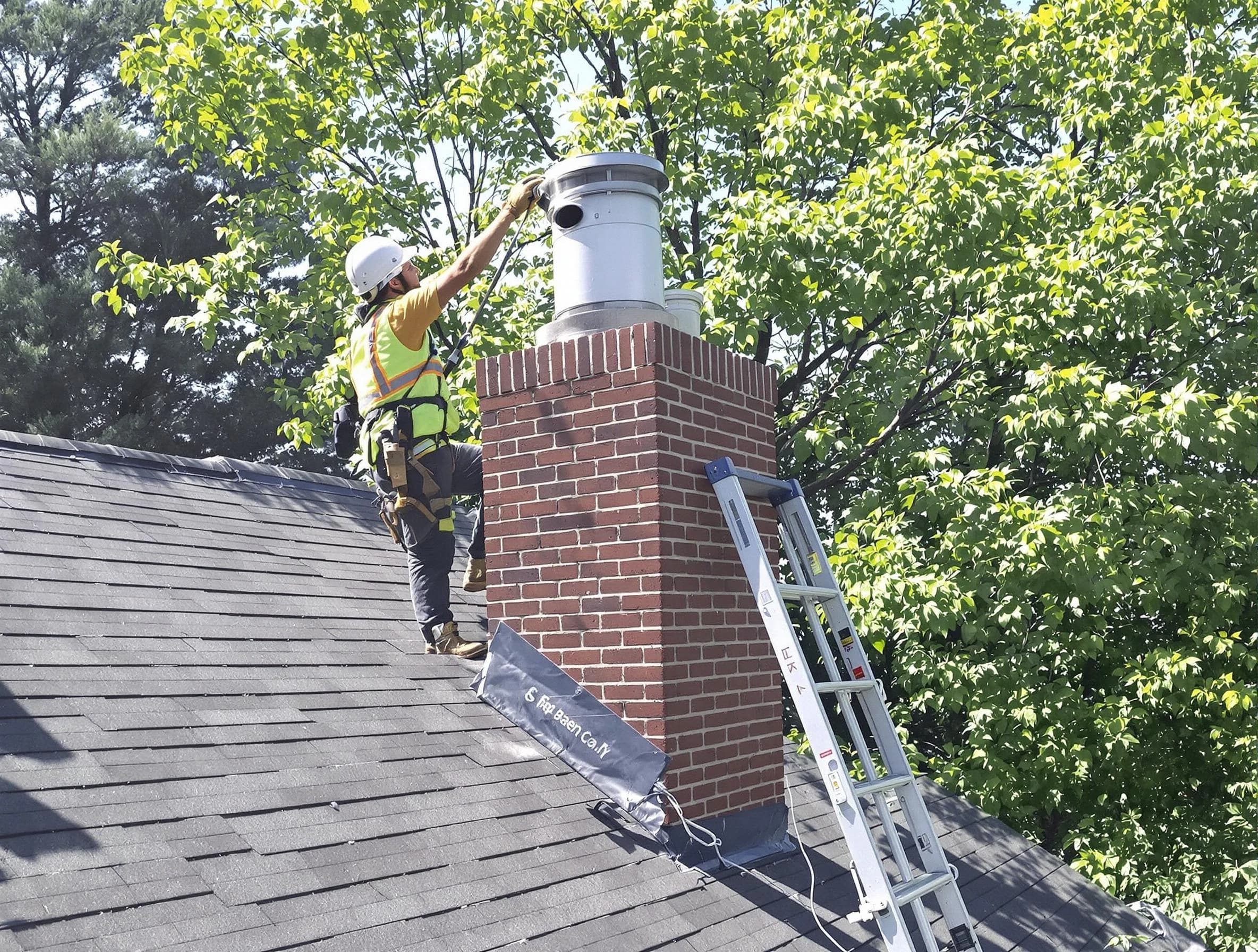 Chimney liner inspection by Cullman Chimney Sweep in Cullman, AL