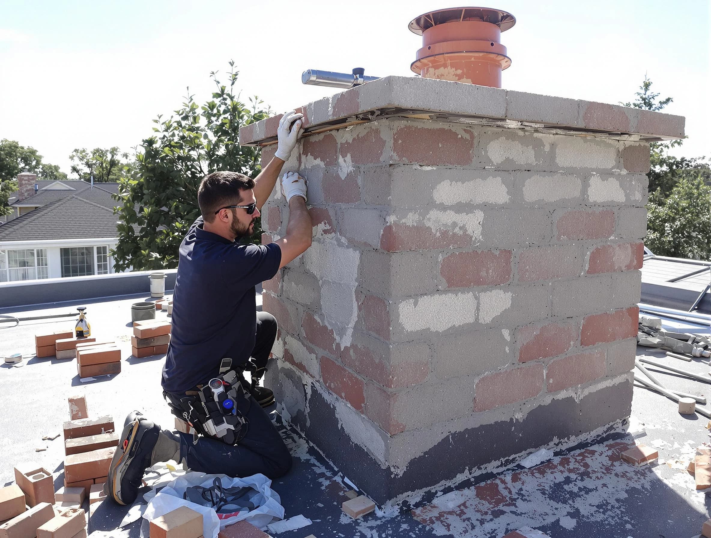 Advanced chimney repair process by Cullman Chimney Sweep in Cullman, AL