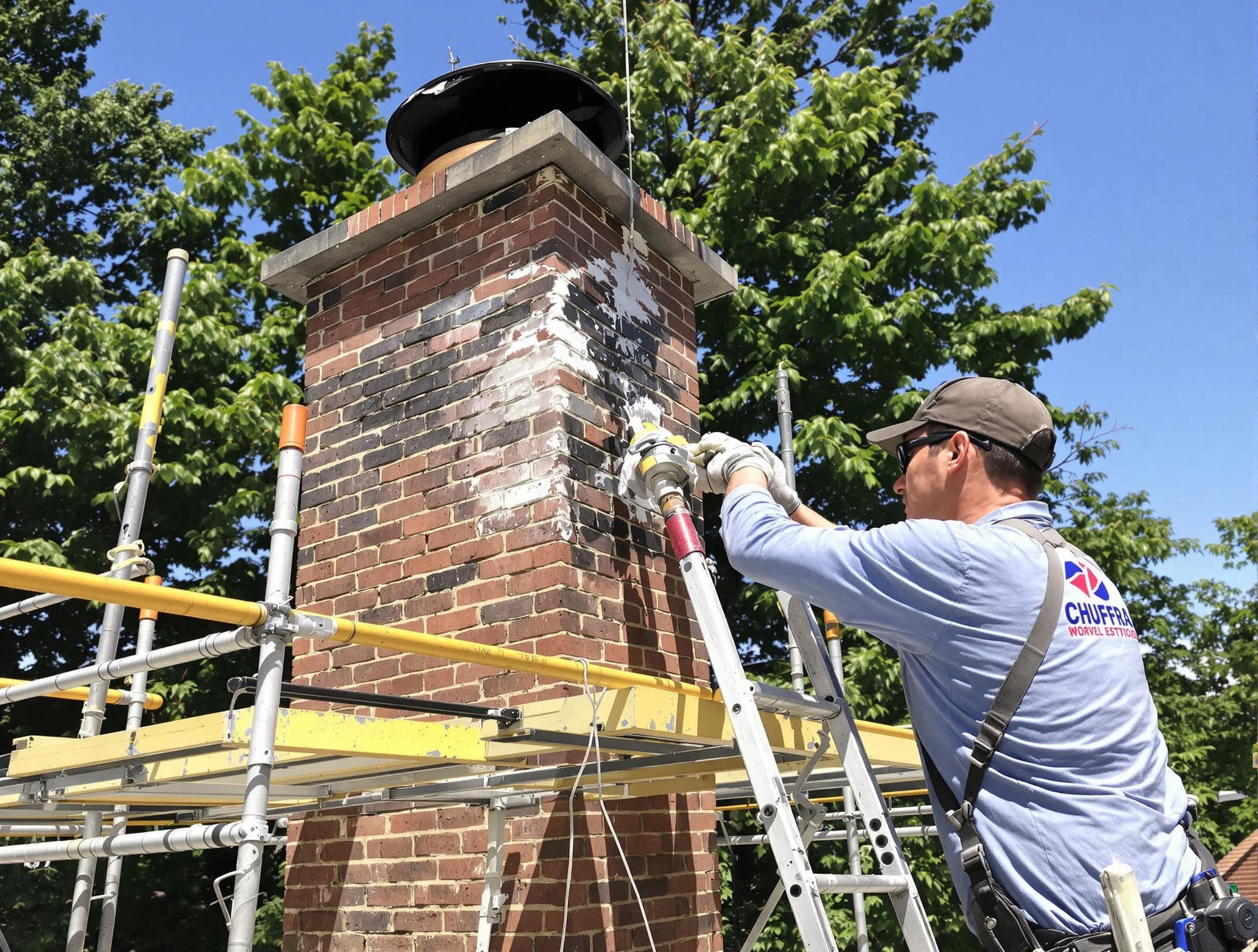 Structural chimney repair by Cullman Chimney Sweep in Cullman, AL