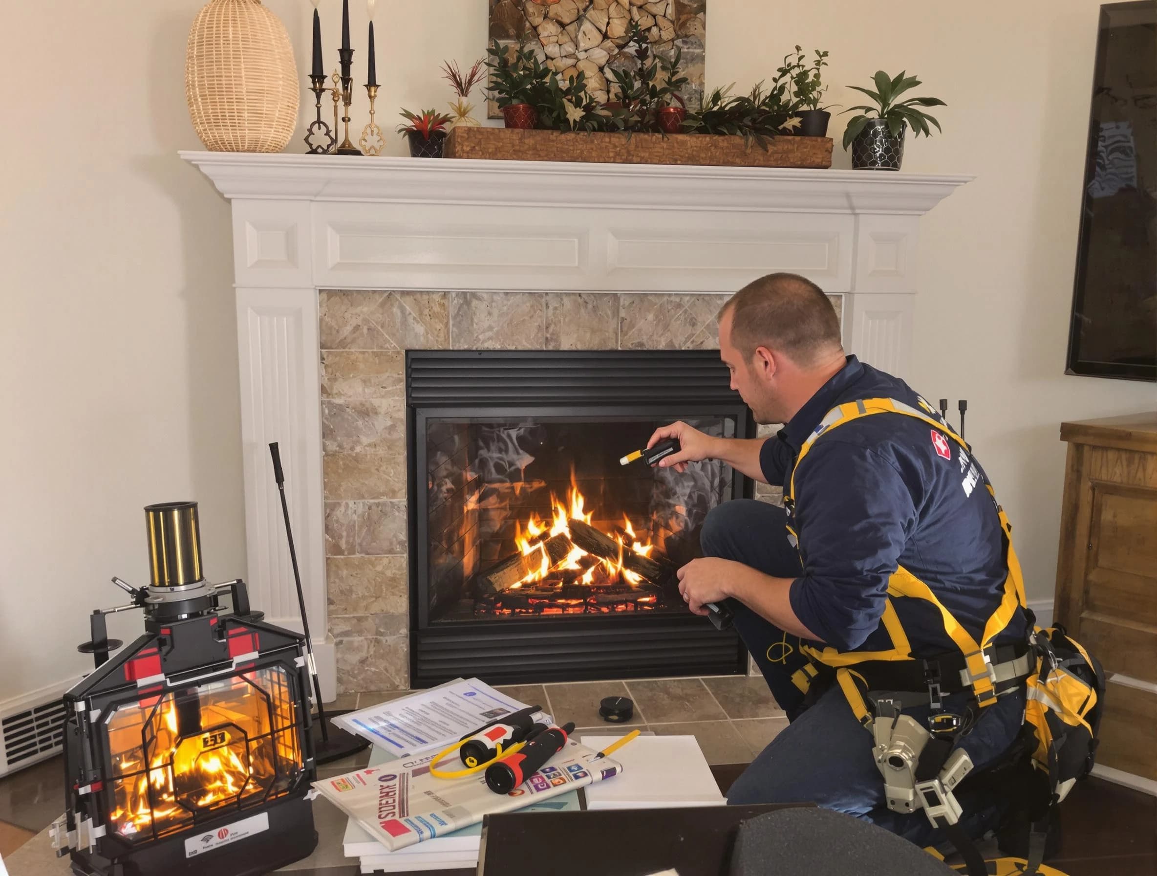 Safety-focused fireplace inspection by Cullman Chimney Sweep in Cullman, AL