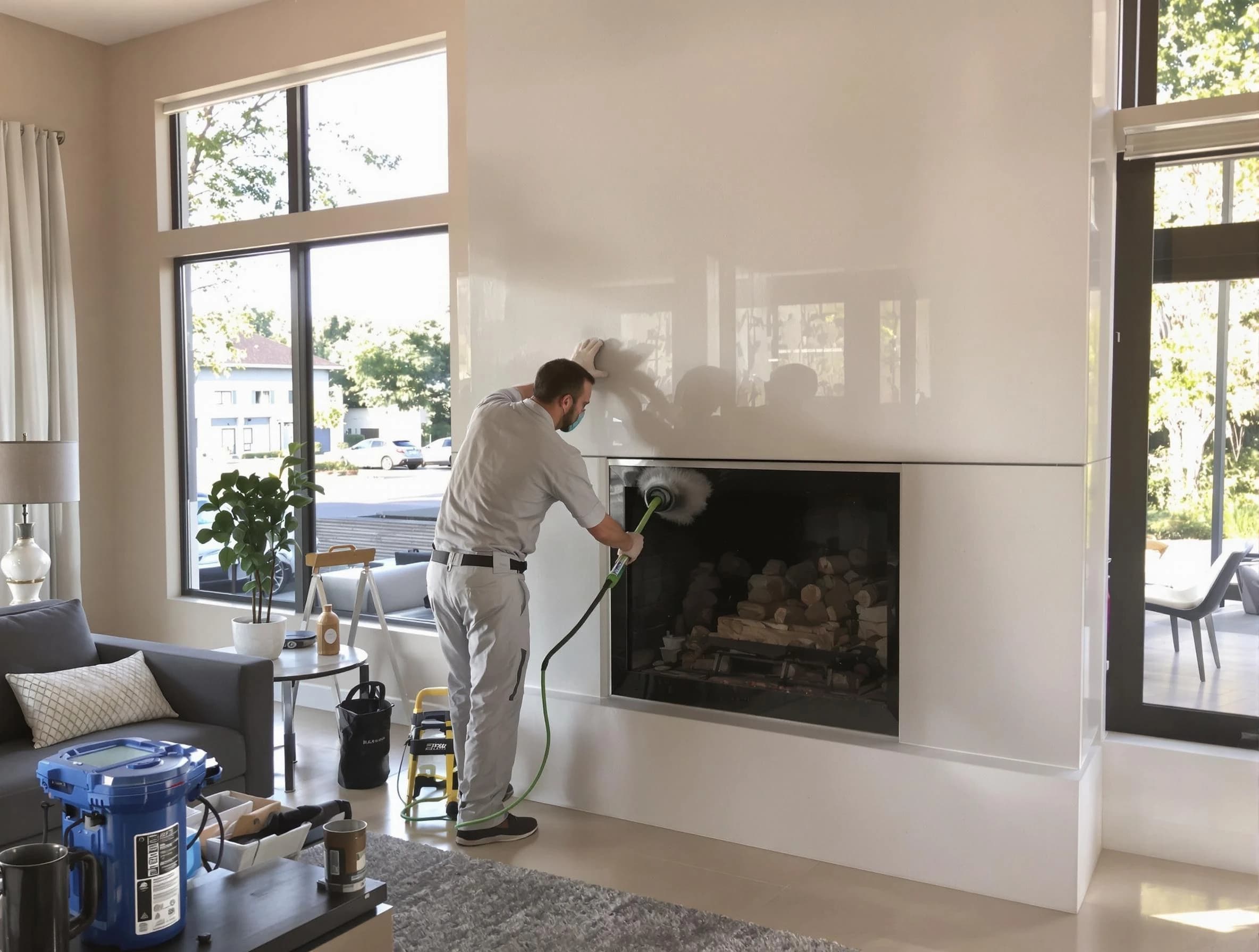 Cullman Chimney Sweep performing thorough soot removal in Cullman, AL