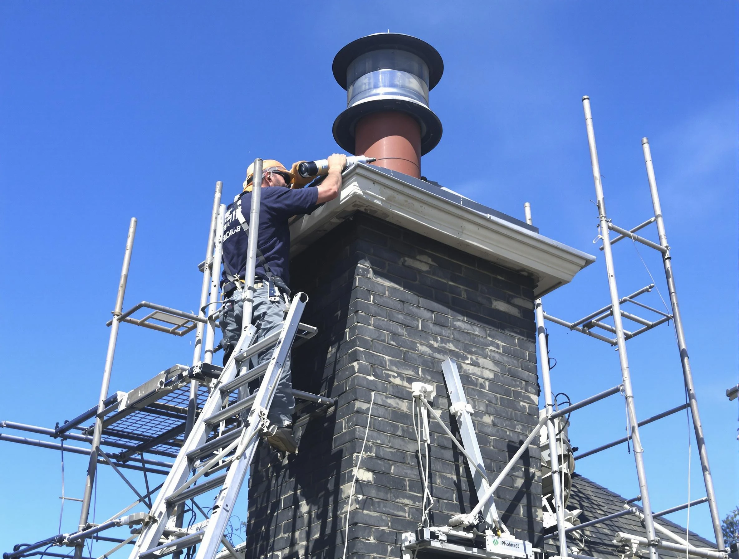 Sturdy chimney crown finished by Cullman Chimney Sweep in Cullman, AL